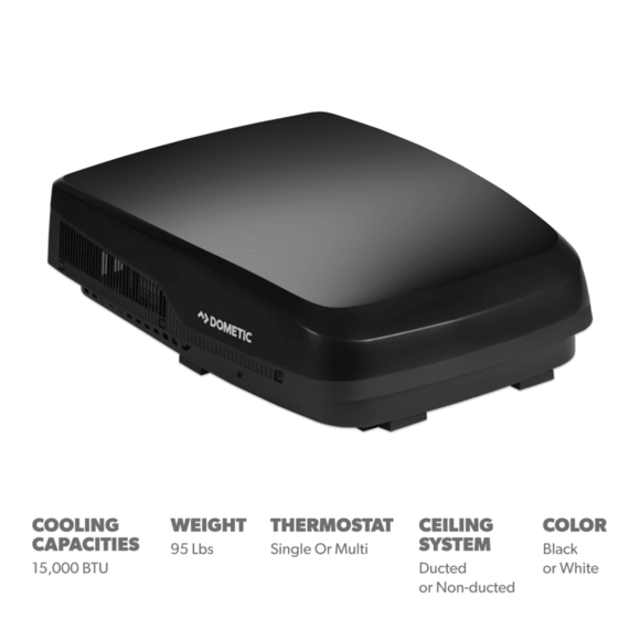 Dometic FJX5557MBKCS FreshJet 5 Rooftop RV Air Conditioner 15000 BTU Black – image 7