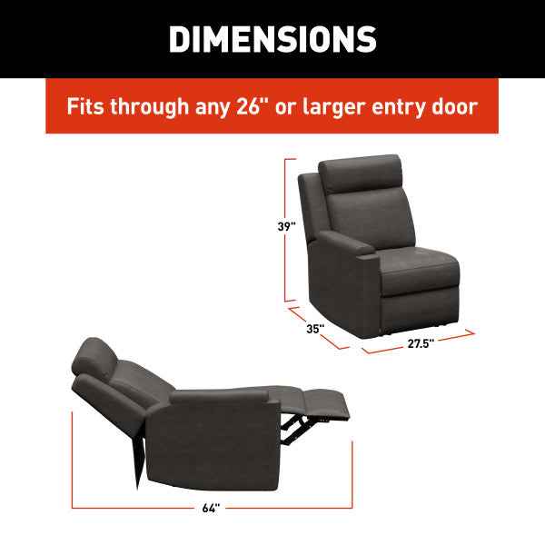 Lippert Components 2024044107 Thomas Payne Heritage Series Right-Hand Recliner, McCoy – image 6