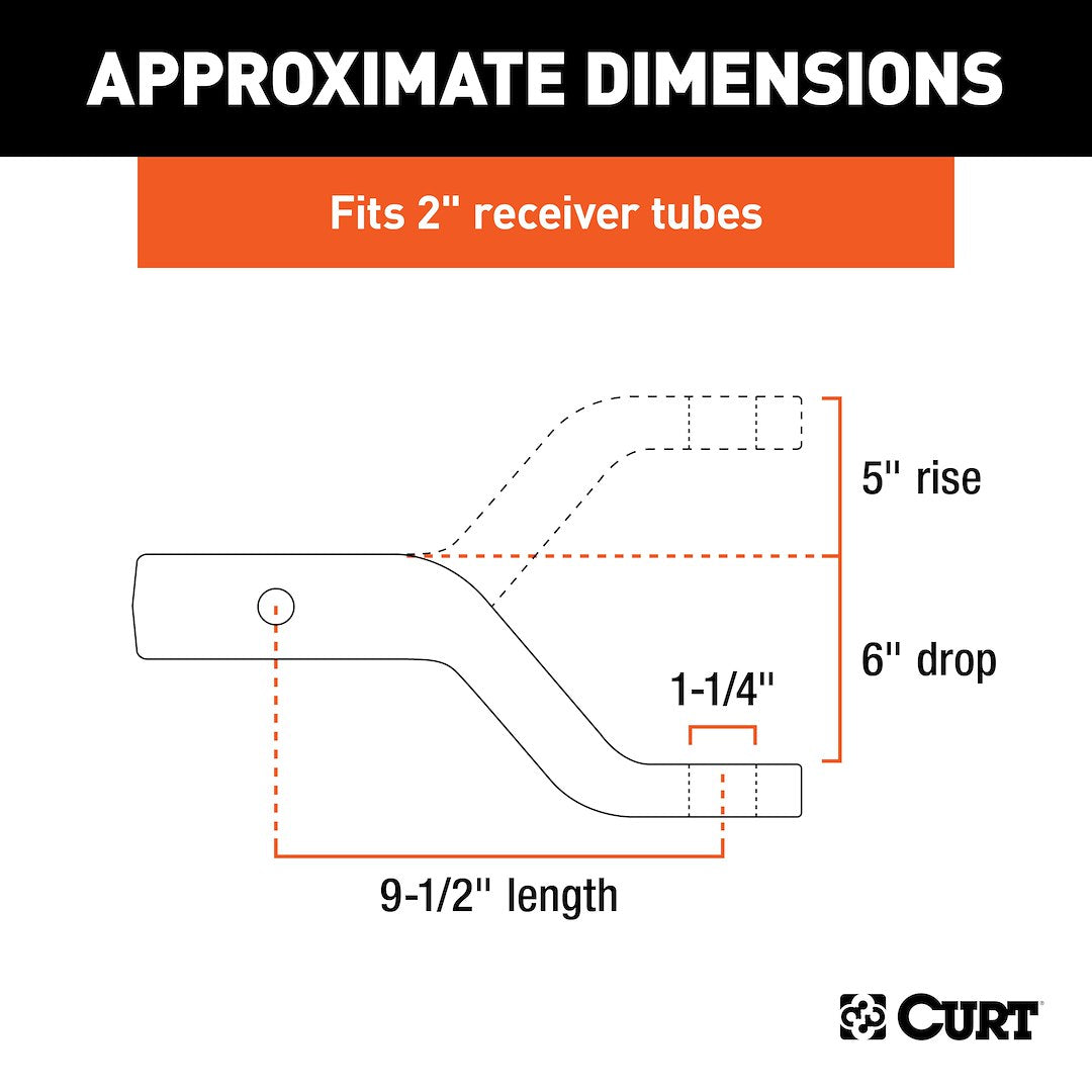 Curt 45342 Trailer Hitch Ball Mount - image 6