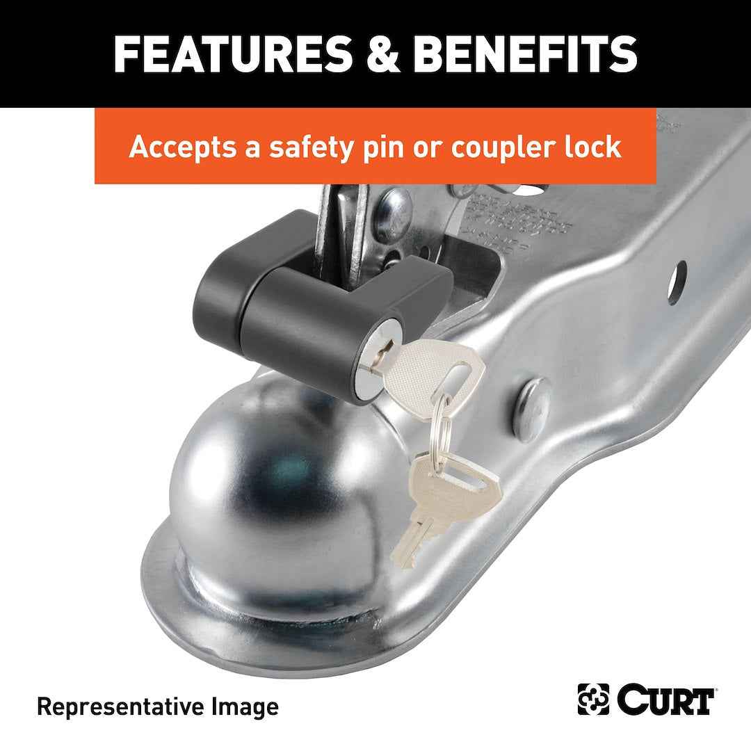 CURT Class I Coupler for 1-7/8-Inch Ball and 2-Inch Tongue – 25128