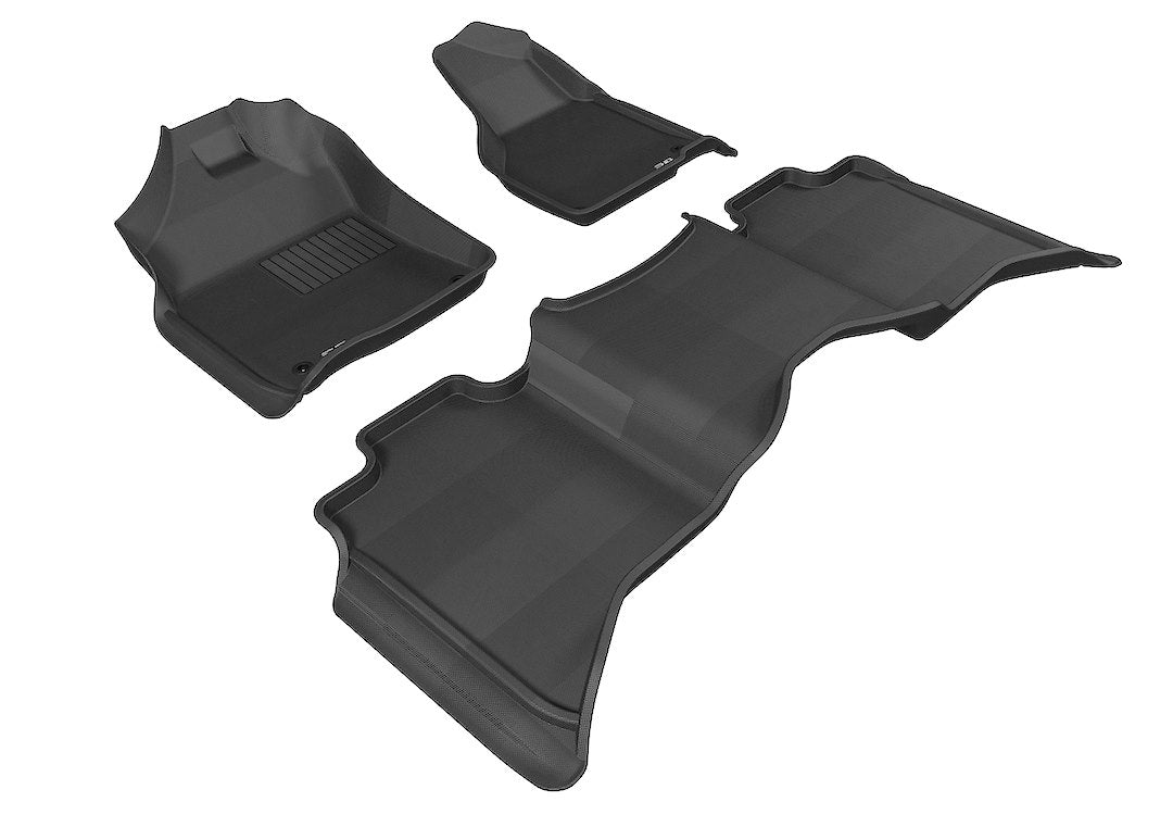 3D Mats DG02001509 Ram Crew Cab KAGU Black Two-Row Mats - image 1
