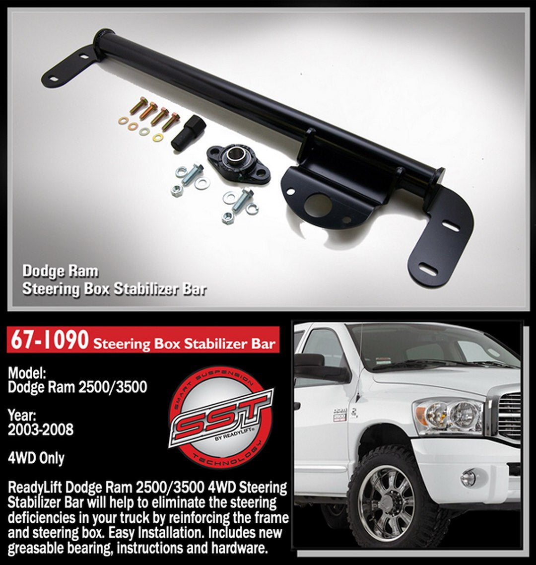 ReadyLift 67-1090 Steering Stabilizer Bar