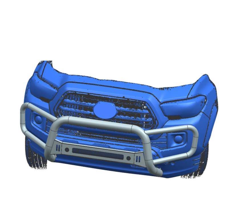Black Horse Offroad BFRT01 Beacon Tacoma 3-in Lighted Bull Bar - image 9