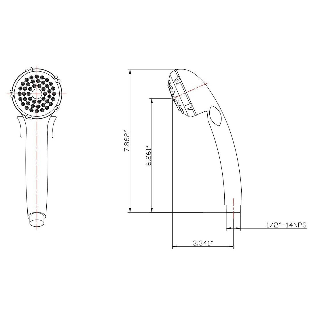 Dura Faucet Df-Sa400-Orb Shower Head - image 6