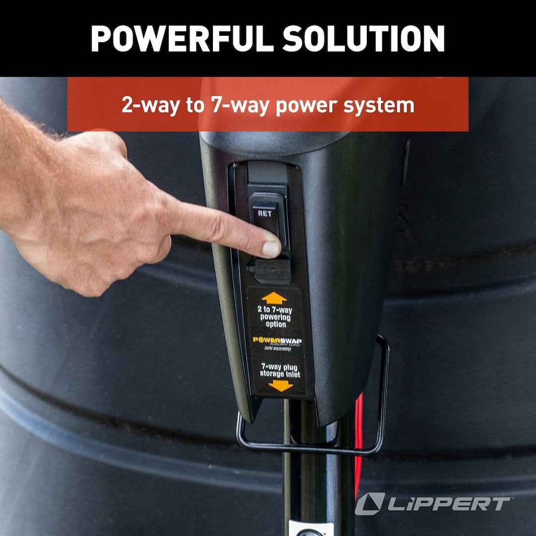 Lippert Power Stance Tongue Jack - 3,500 lb, 18-in Lift – 813748
