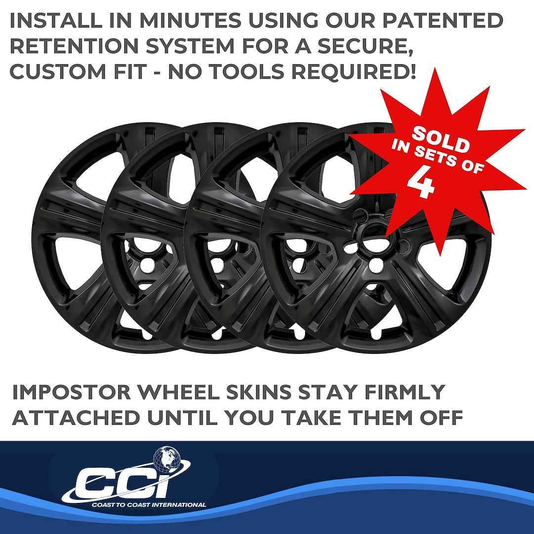 Coast To Coast IMP383BLK Charger 17-Inch Split-Spoke Skins