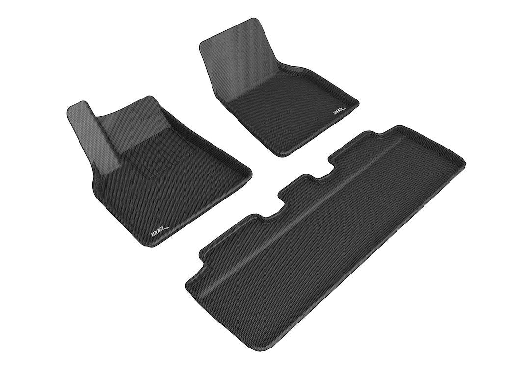 3D Mats TL02701509 2021 Model Y Maxpider Black 3-Piece Mats - image 1