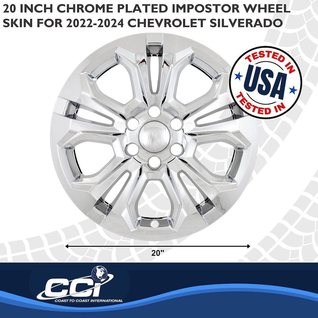 Coast To Coast IMP511X Silverado 20-Inch Impostor Chrome Cover - image 3