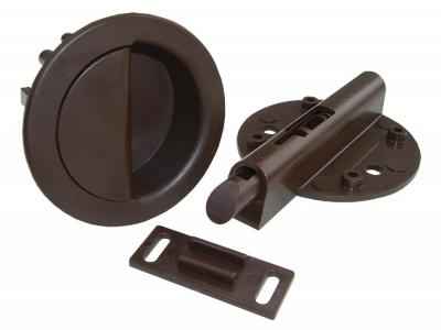 JR Products 70315 Brown Surface-Mount Cabinet Deadbolt