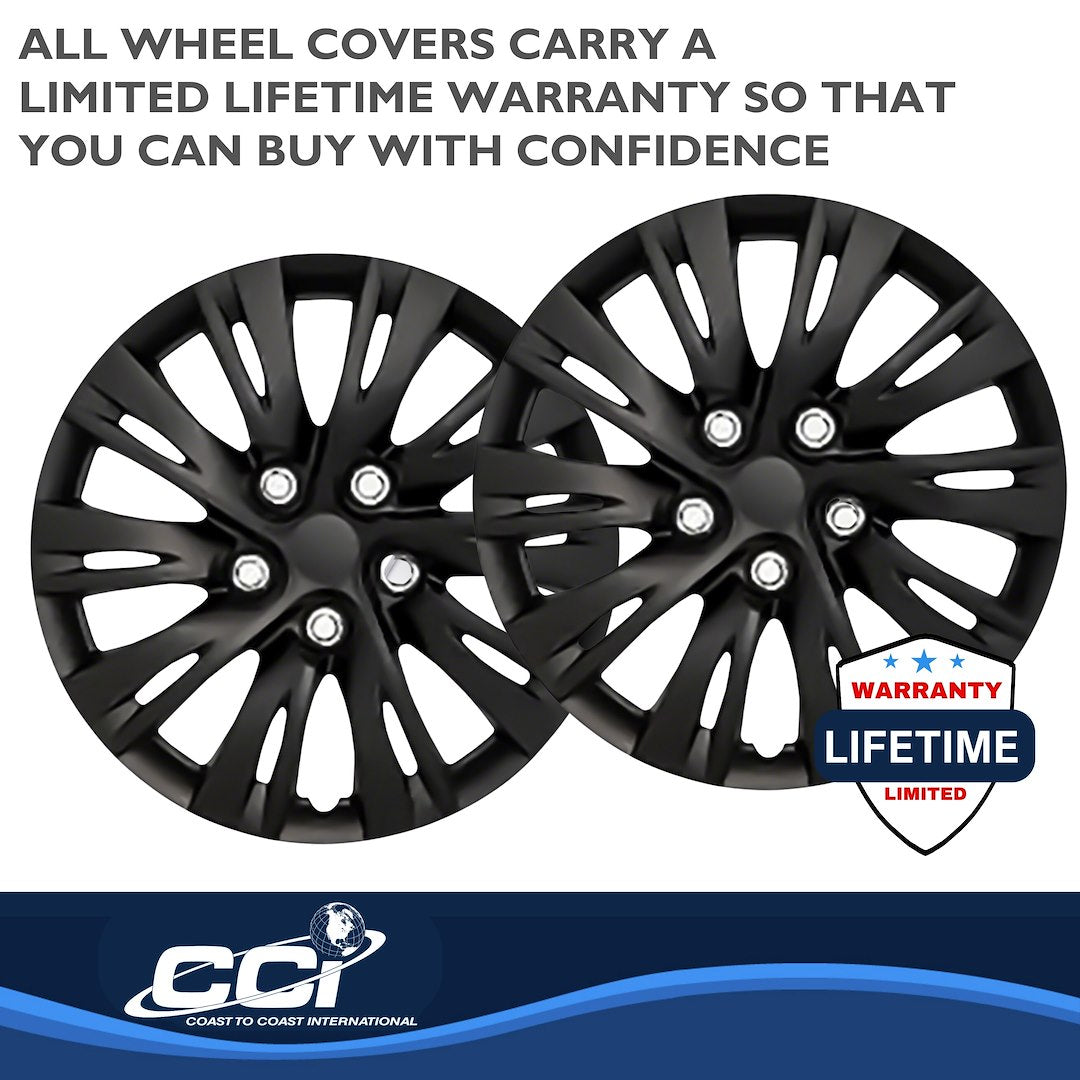 Coast To Coast 103716BLK Ten-Split-Spoke Wheel Covers for Camry - image 3