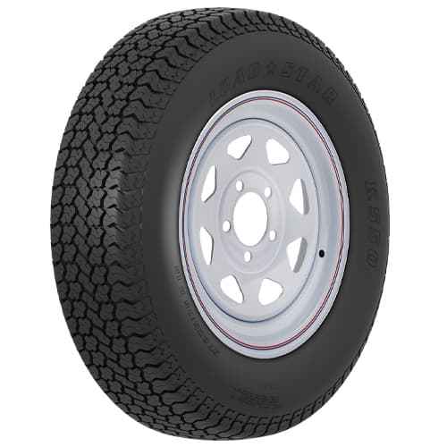 Americana 3S151 ST175/80D13 Bias Tire on White Mod Wheel