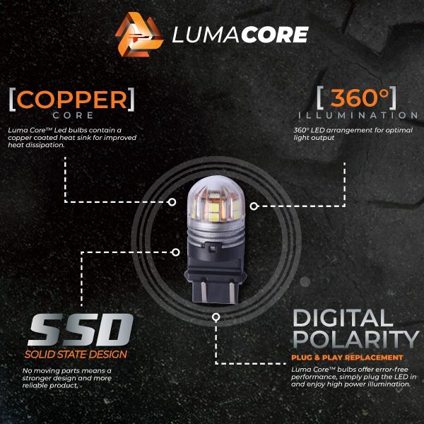 Putco C1157w Lumacore 1157 Tail LED Pair