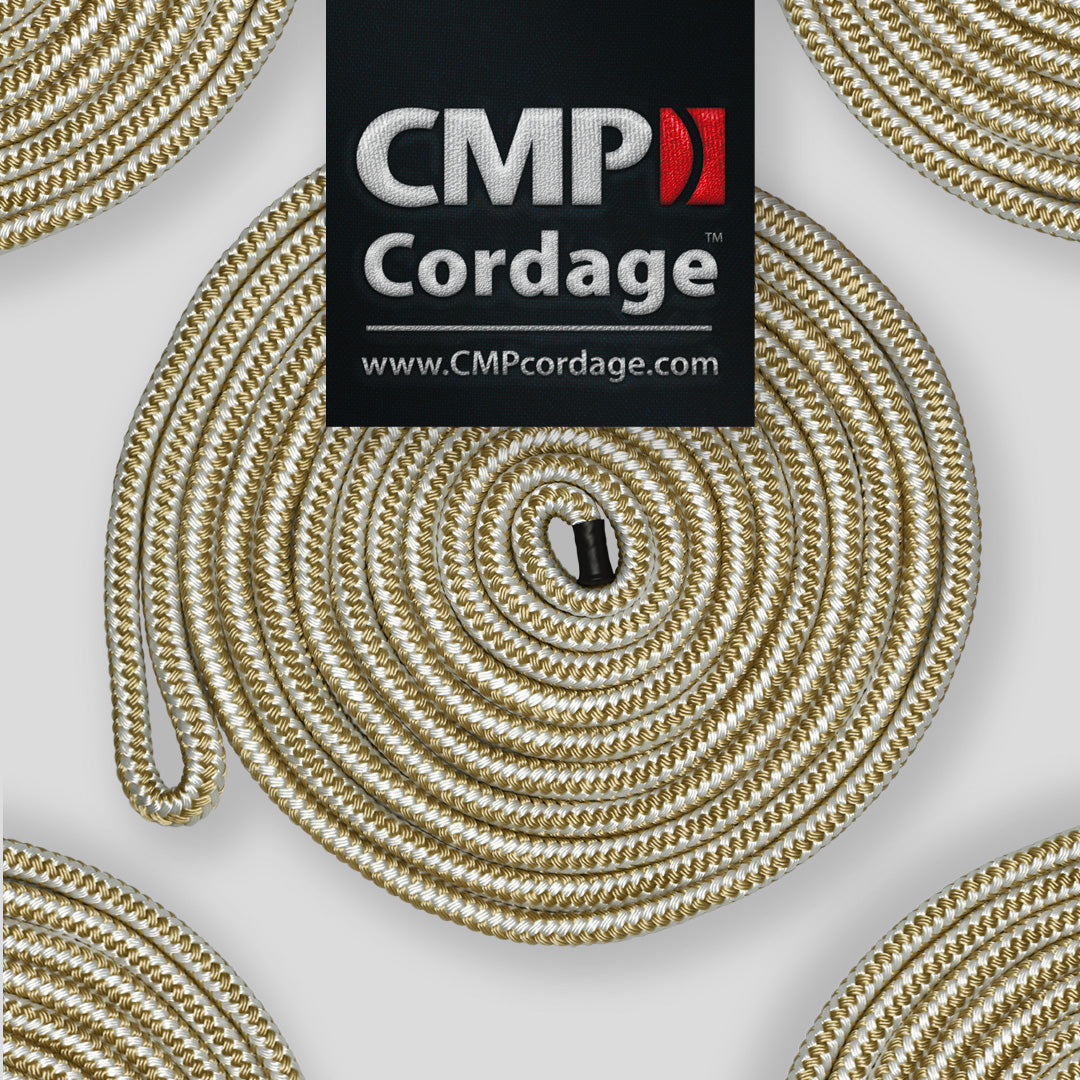 CMP Cordage CDL3825WG 25-Foot White Gold Dock Rope - image 2
