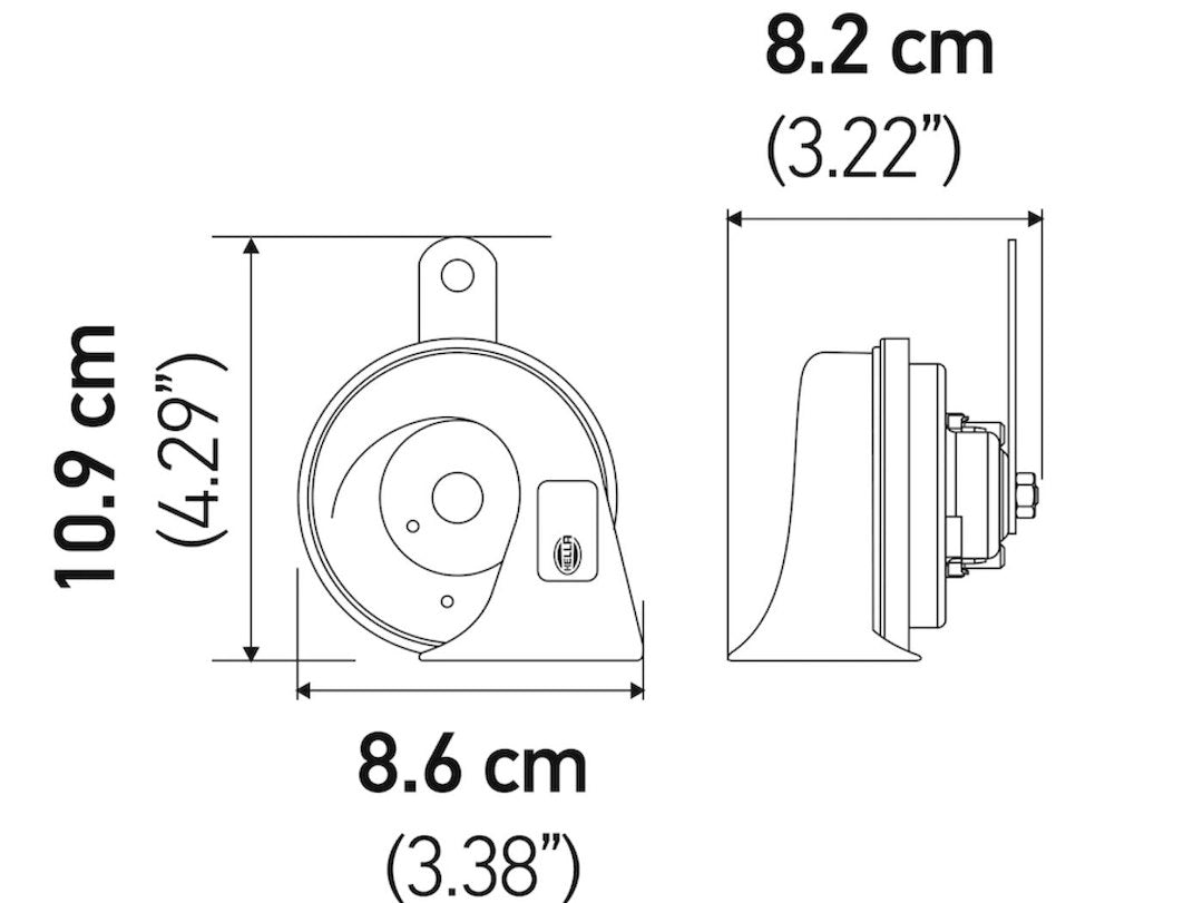 Hella 012010901 Trumpet Horn Assembly Kit