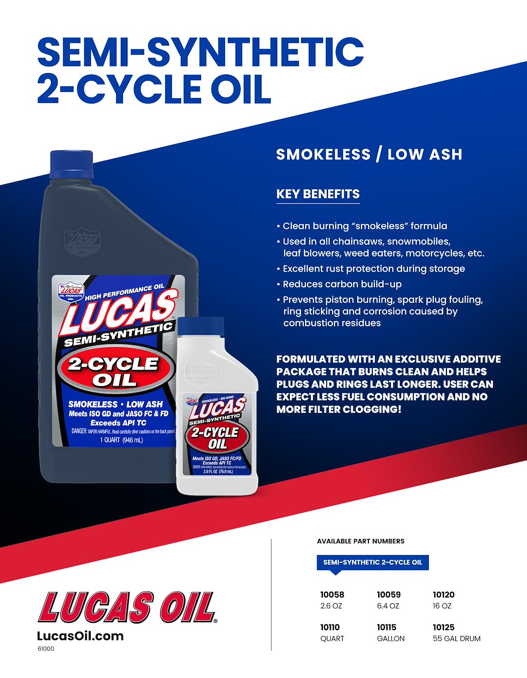 Lucas Oil 10058 Synthetic-Blend Lubricant