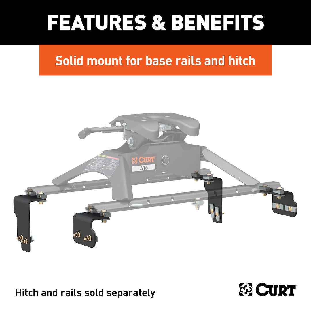 CURT 5th-Wheel Brackets - Nissan TITAN – 16470