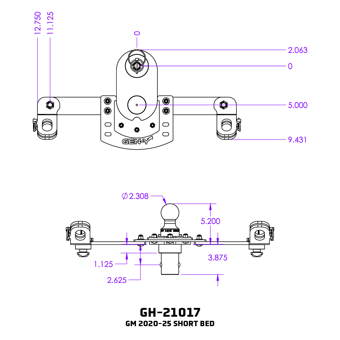 Gen-Y Hitch Gh-21017 Gooseneck Trailer Hitch Ball - image 5