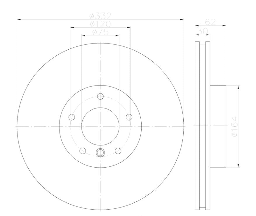 Hella 355122892 Disc-Brake Rotor