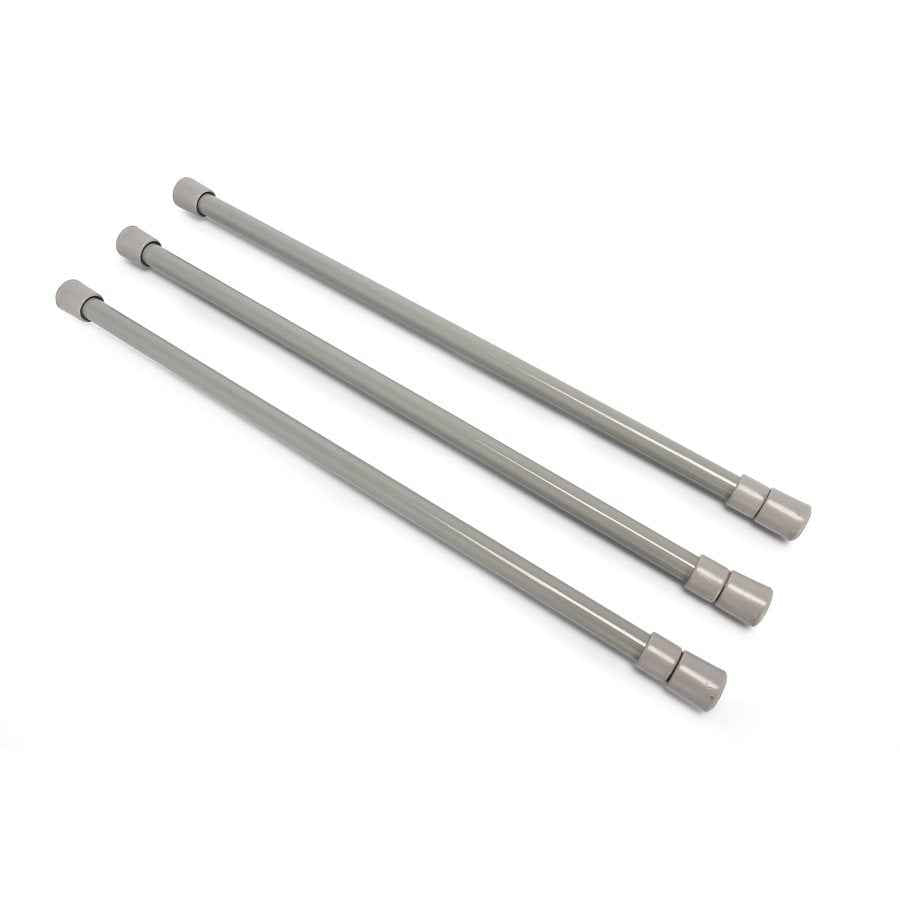 Camco 44055 Gray 16–28-Inch Refrigerator Bars, Three-Pack