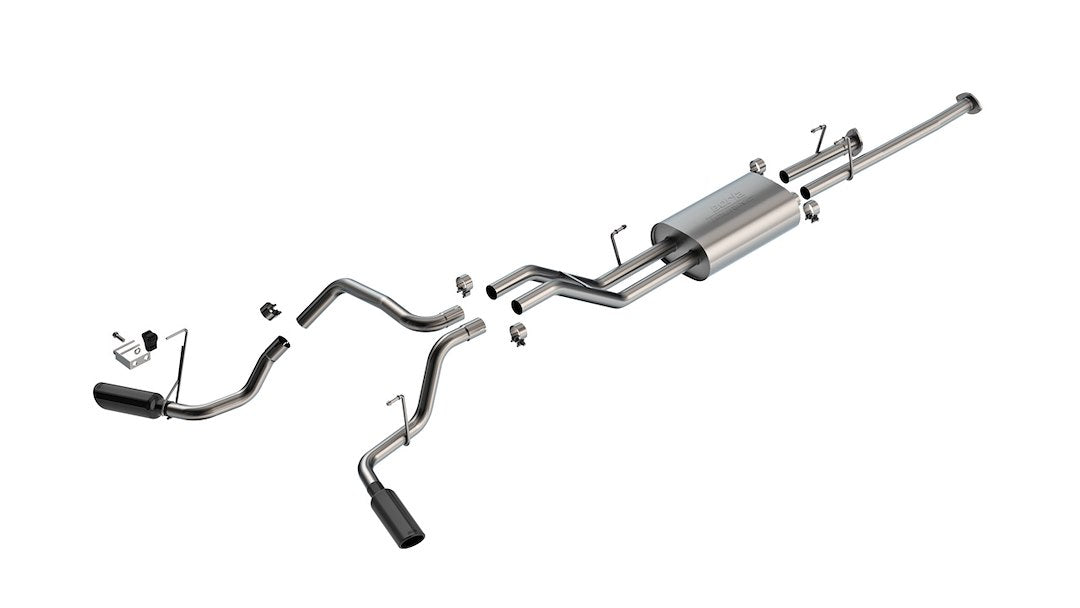 Borla 140332BC Tundra Cat-Back with Black-Chrome Tips - image 1