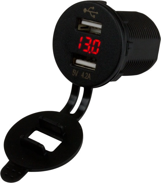 Sea Dog 426517-1 USB Socket with Round Housing