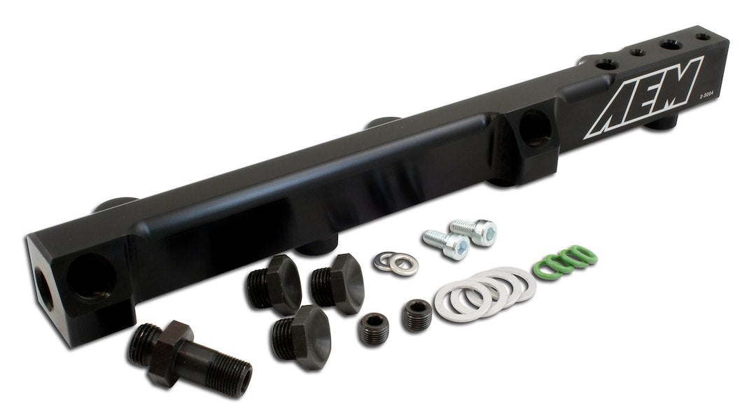 AEM Electronics 25-104BK Accord/Prelude Black Aluminum Fuel Rail - image 1
