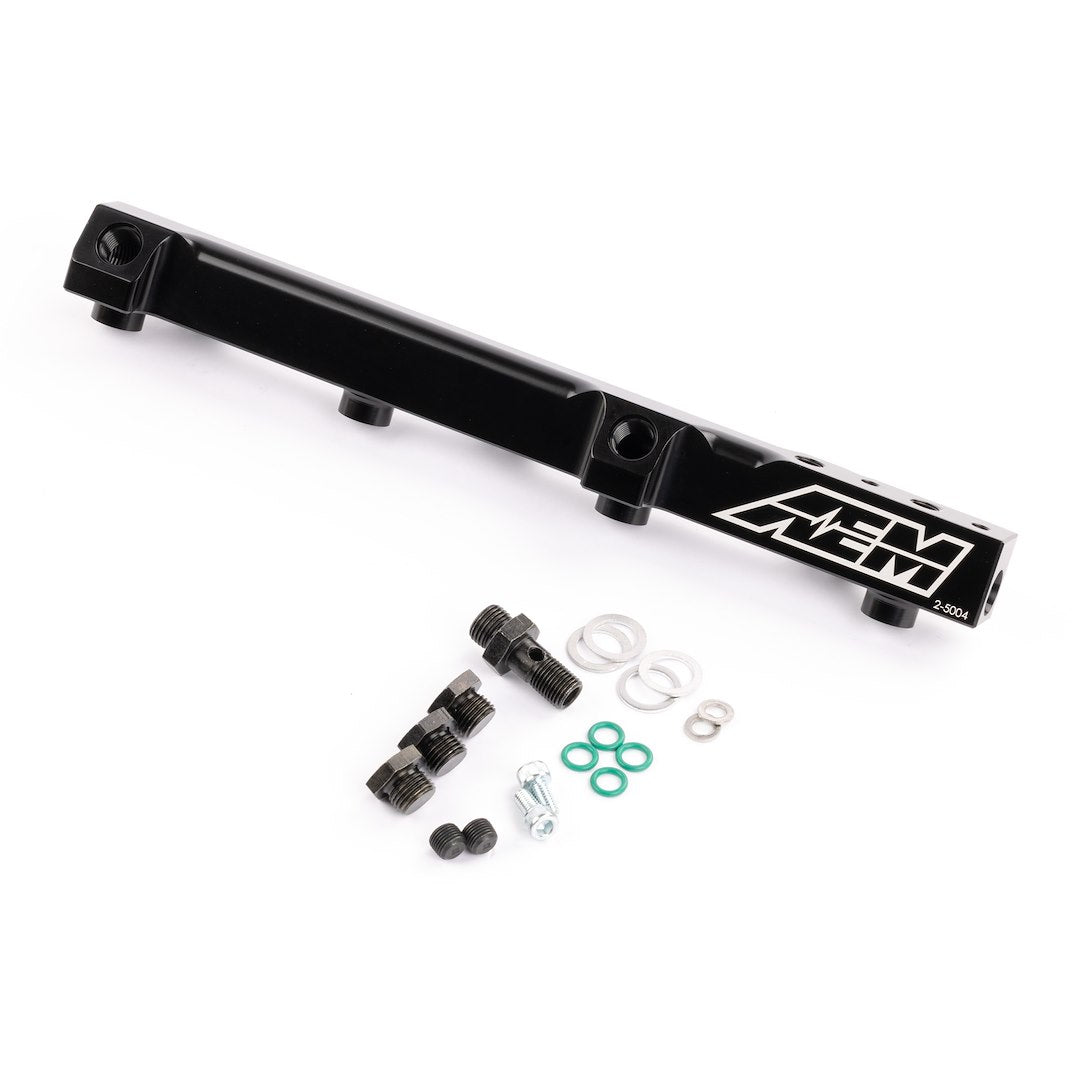 AEM Electronics 25-104BK Accord/Prelude Black Aluminum Fuel Rail - image 2