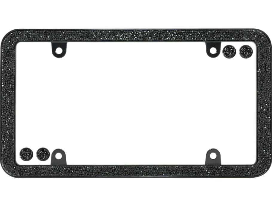 Cruiser 16650 Shattered Black Rhinestone Plate Surround - image 1