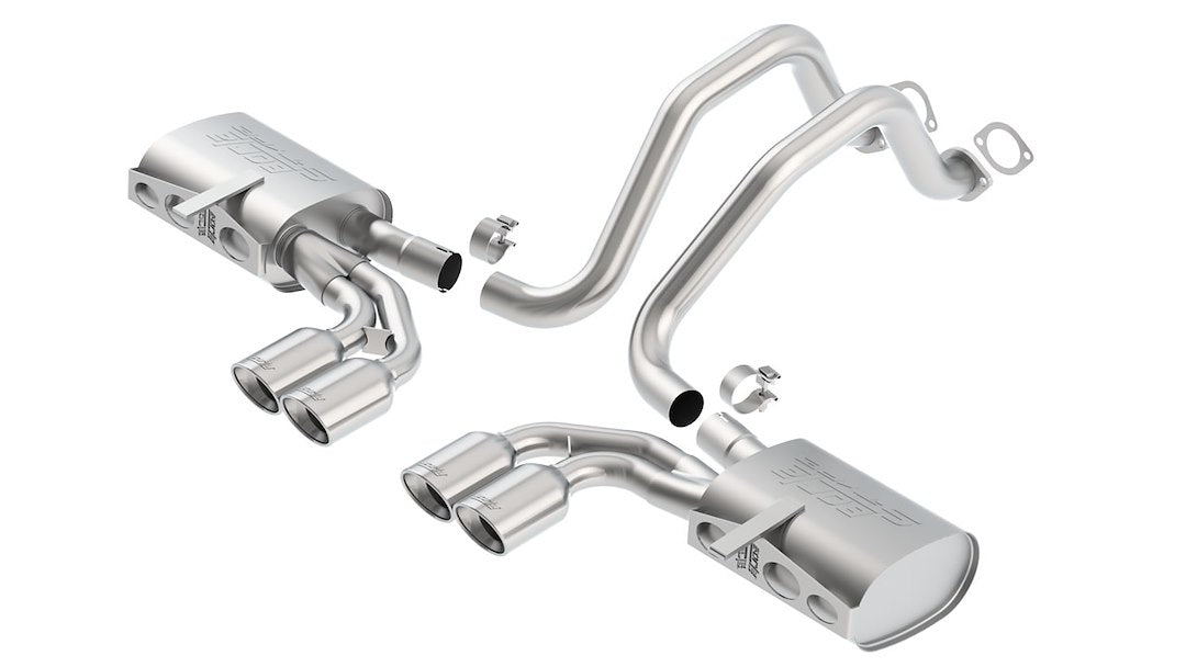 Borla 140427 Corvette S-Type II Quad-Outlet Cat-Back - image 1