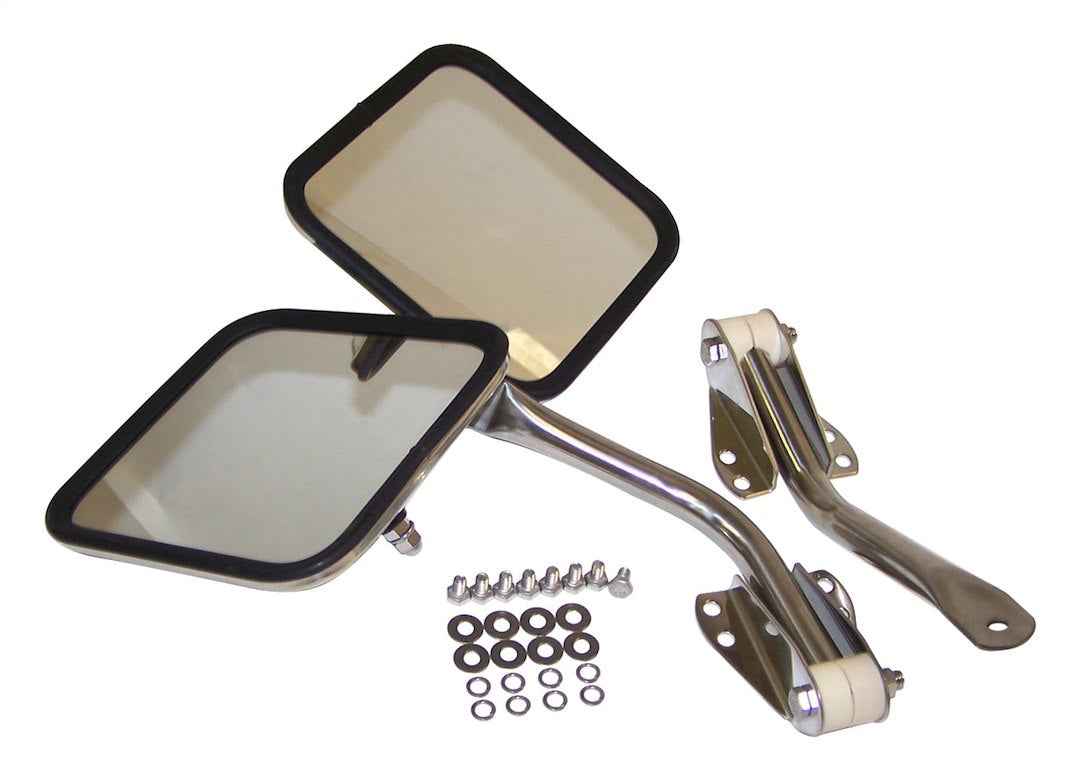 Crown Automotive RT30003 Stainless Manual Exterior Mirror Set