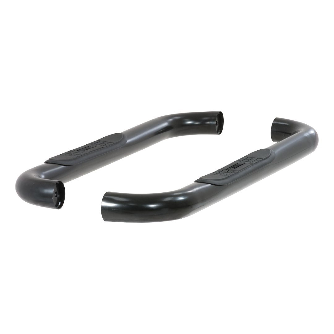 Aries 203014 Black 3-Inch Round Steel Side Step Pair - image 1