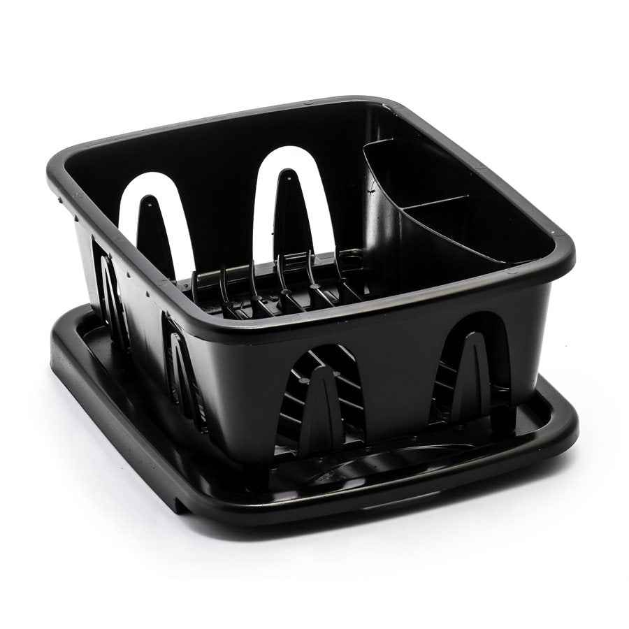 Camco 43512 11.69-Inch RV Dish Rack with Snap-On Tray