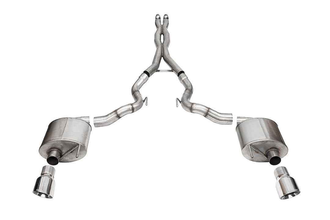 Corsa Performance 21274 Dual 3-Inch Cat-Back, Split Rear Exit