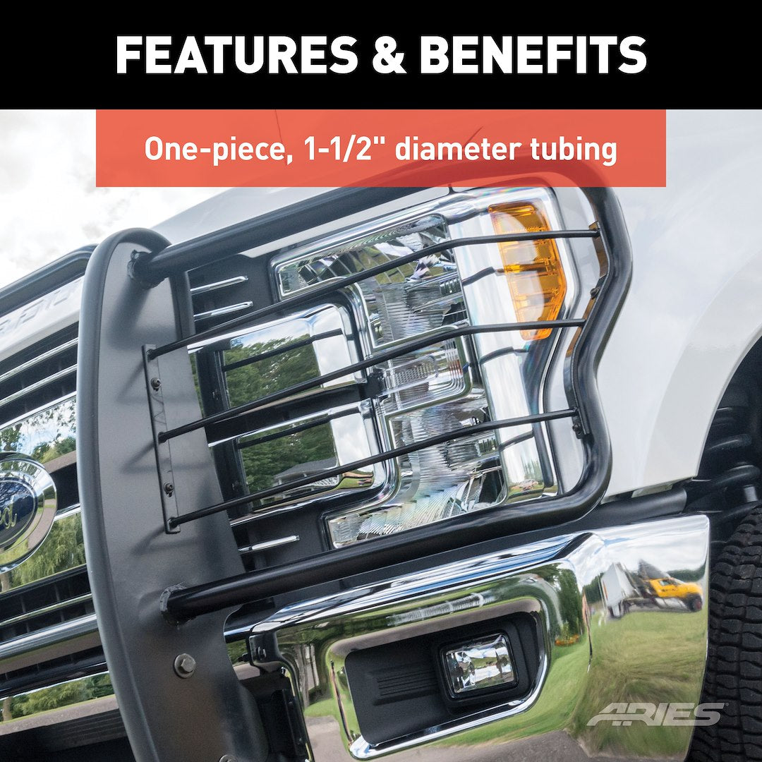 Aries 2069 Toyota Steel Grille/Brush Guard, Black - image 7