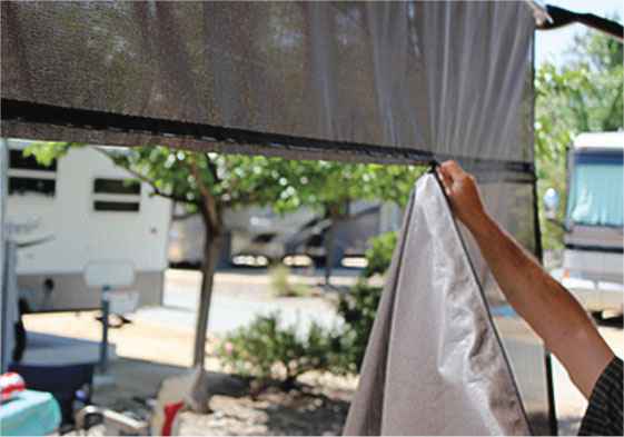 Carefree Awning Sunshade - 15 ft x 9 ft, Black – 701509
