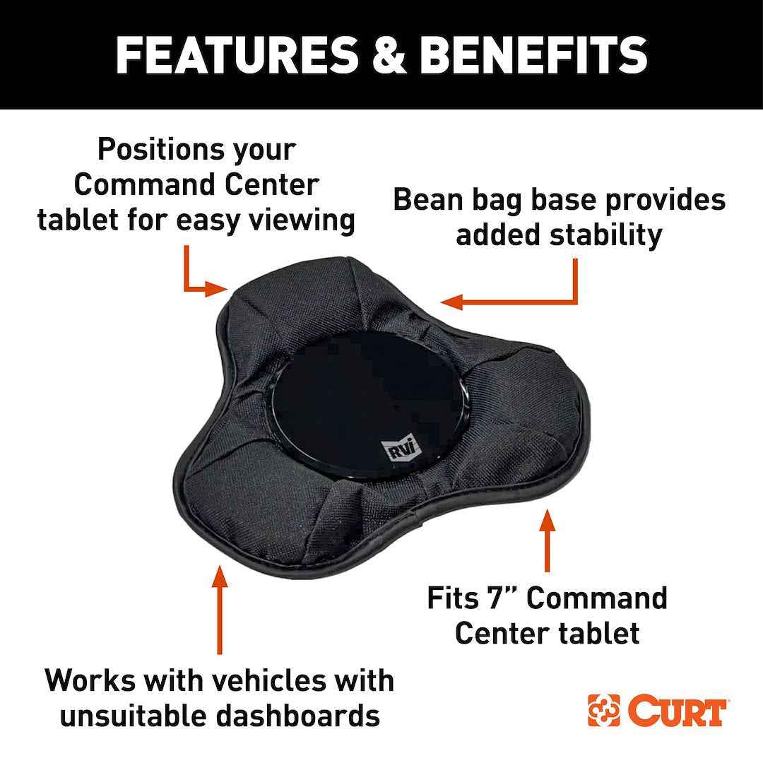 CURT Towed Vehicle Brake Control Radio Mount - Dash Mount – 52213
