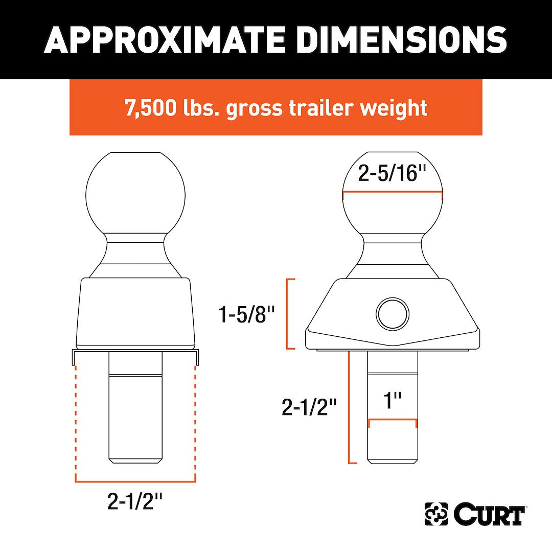 Curt 40248 Trailer Hitch Ball - image 9