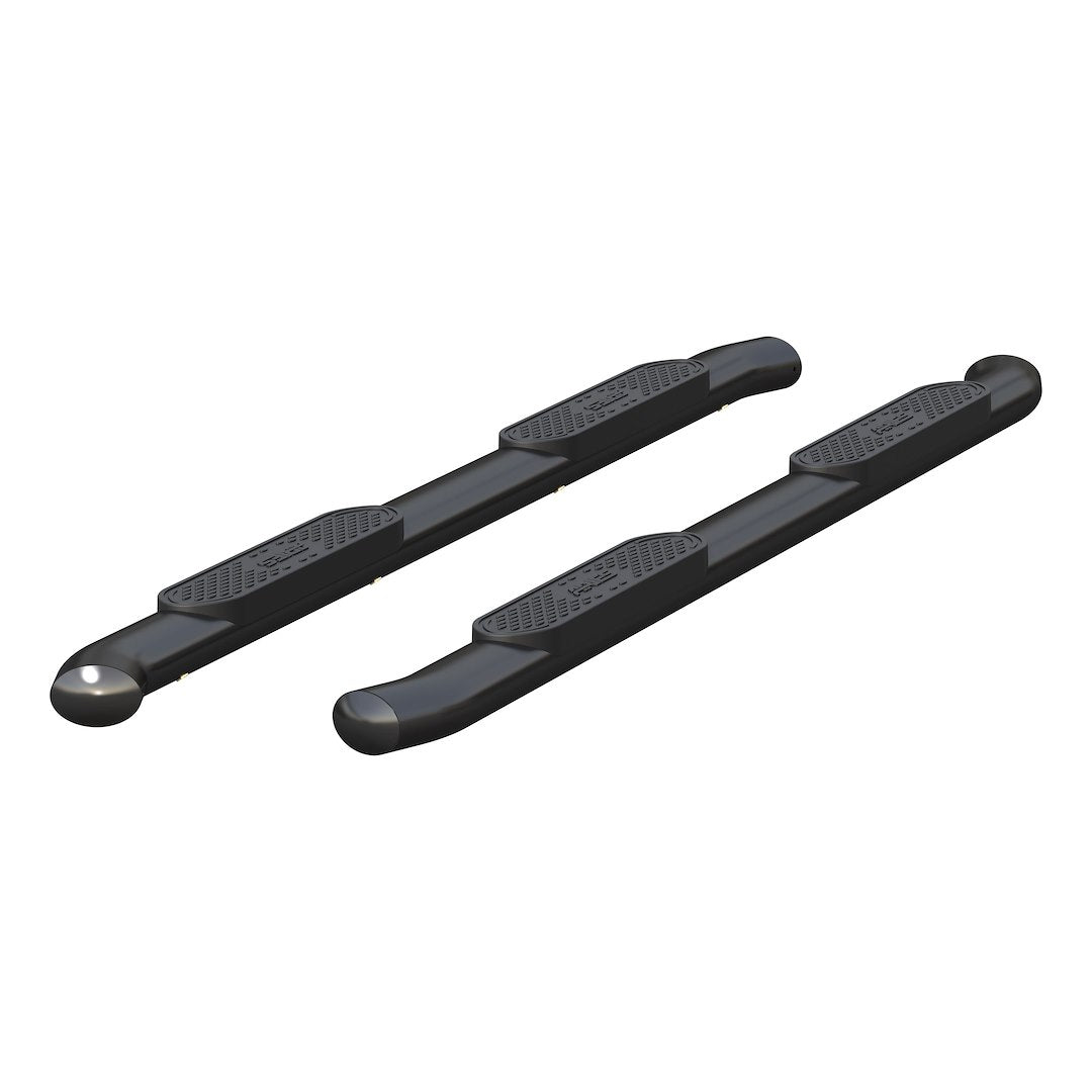 Aries S224053 Black Curved Oval Steel Side Steps, 4-Inch - image 2