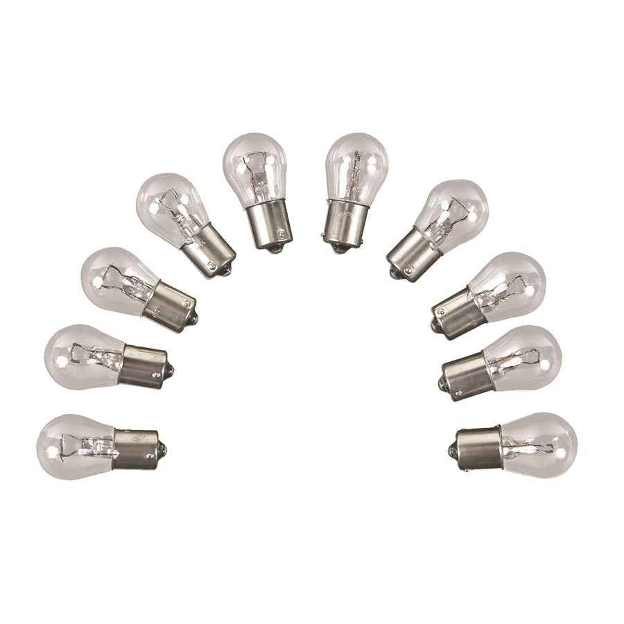 Camco 54788 Clear 1141 Backup Bulbs, Ten-Pack