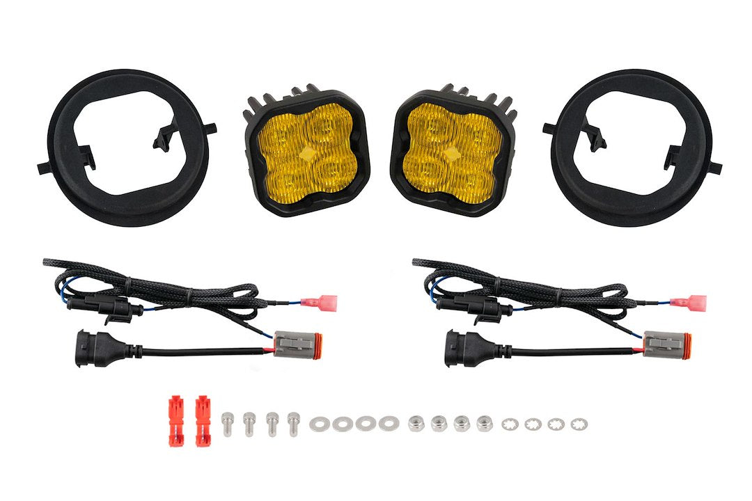 Diode Dynamics DD8464 SS3 Type OB Yellow Fog Pod Kit