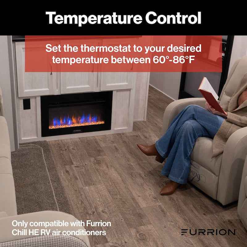 Furrion FACW12ESZA2-BL-AM Chill HE Multi-Zone RV Wall Thermostat Black – image 4