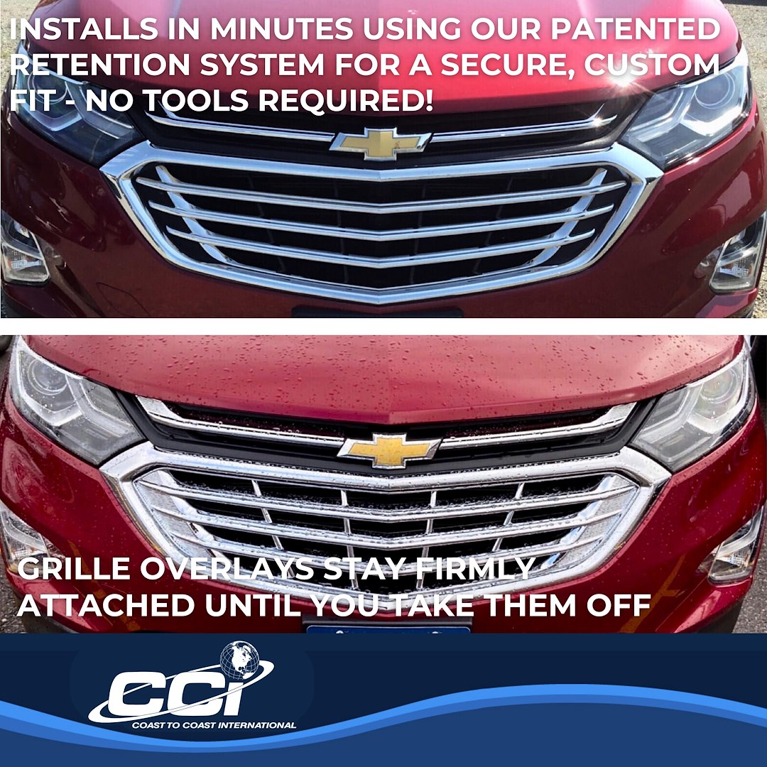 Coast To Coast GI152 Equinox Chrome Mesh Grille Trim - image 4