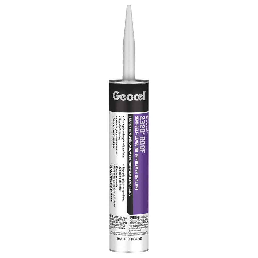 Geocel GC67802 Gray Semi-Self-Leveling Roof Sealant, 10.3 oz