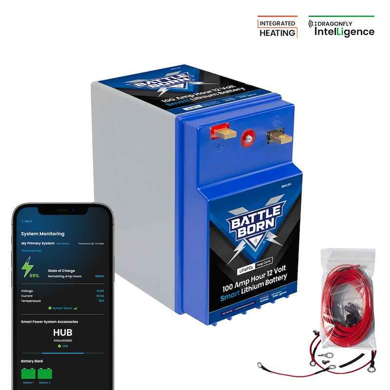Battle Born Batteries BBGC2IH 12V GC2 Lithium Deep Cycle RV Battery 100Ah LiFePO4, Battle – image 3
