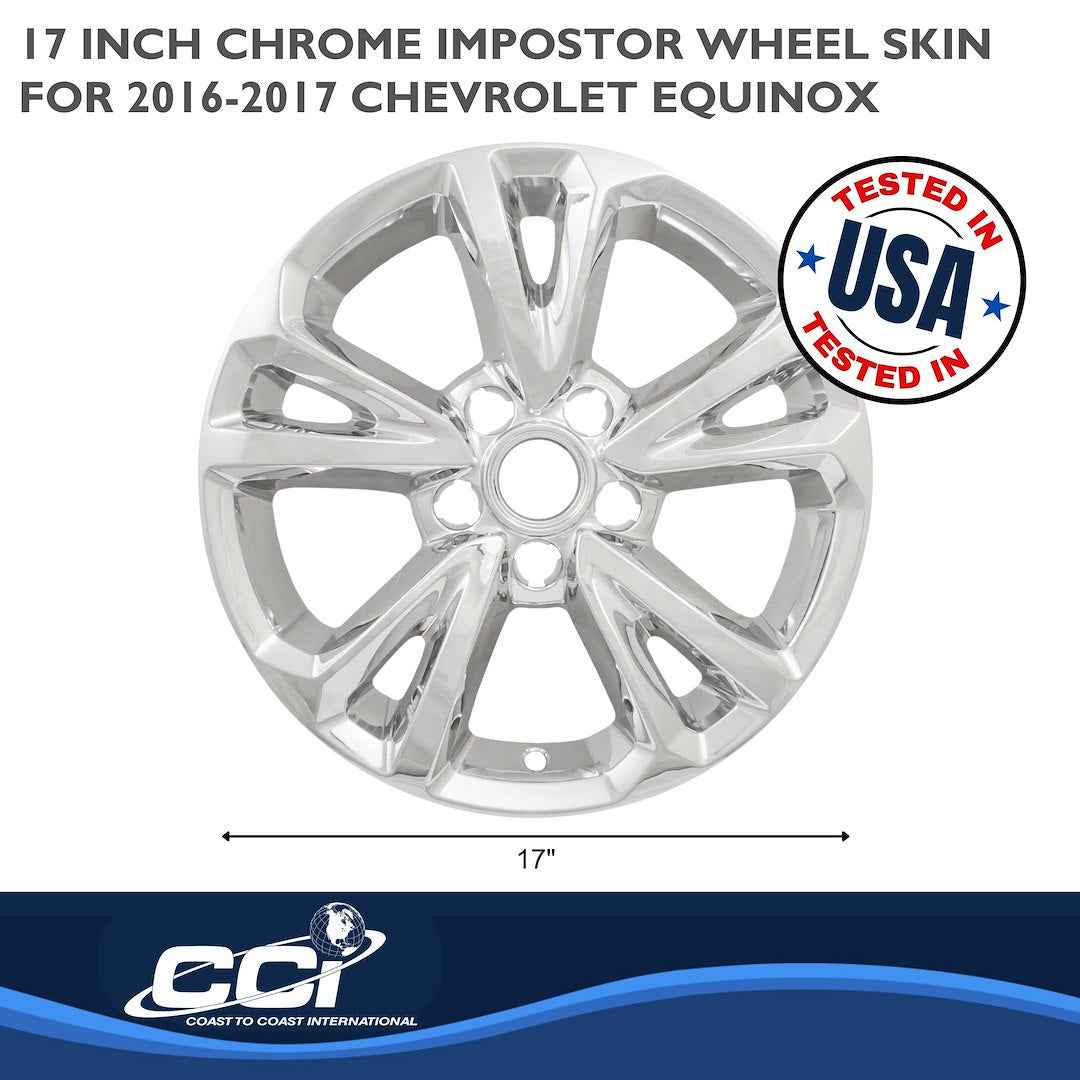 Coast To Coast IMP384X Equinox 17-Inch Chrome V-Spoke Skins