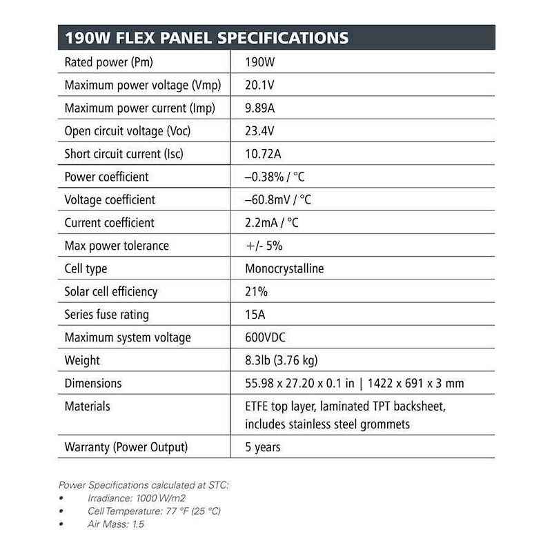 Go Power GP-ECLIPSE-FLEX-190E Eclipse 190W Expansion Solar Panel , Flexible Add-On – image 4