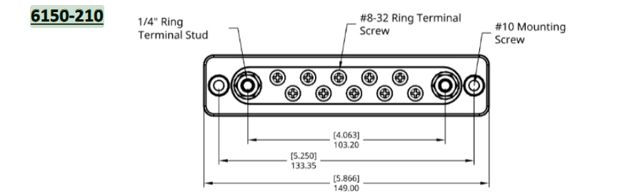 Egis 6150-210 Electrical Connection Bar