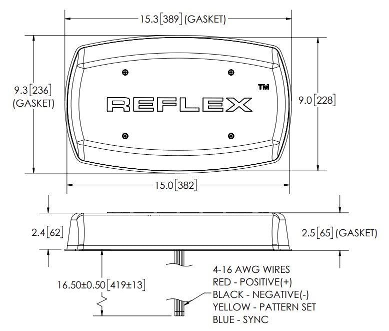 Ecco Elect 5590A Reflex LED Mini Warning Lightbar