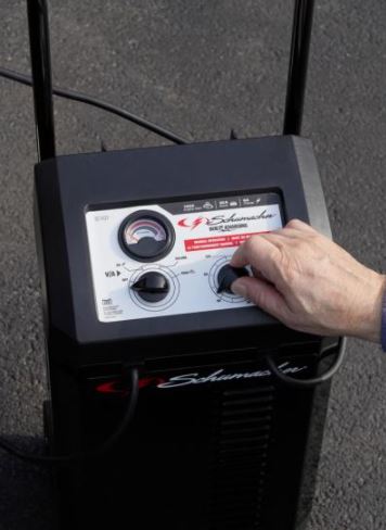 Schumacher SC1437 BUILT4CHARGING Wheeled Battery Charger