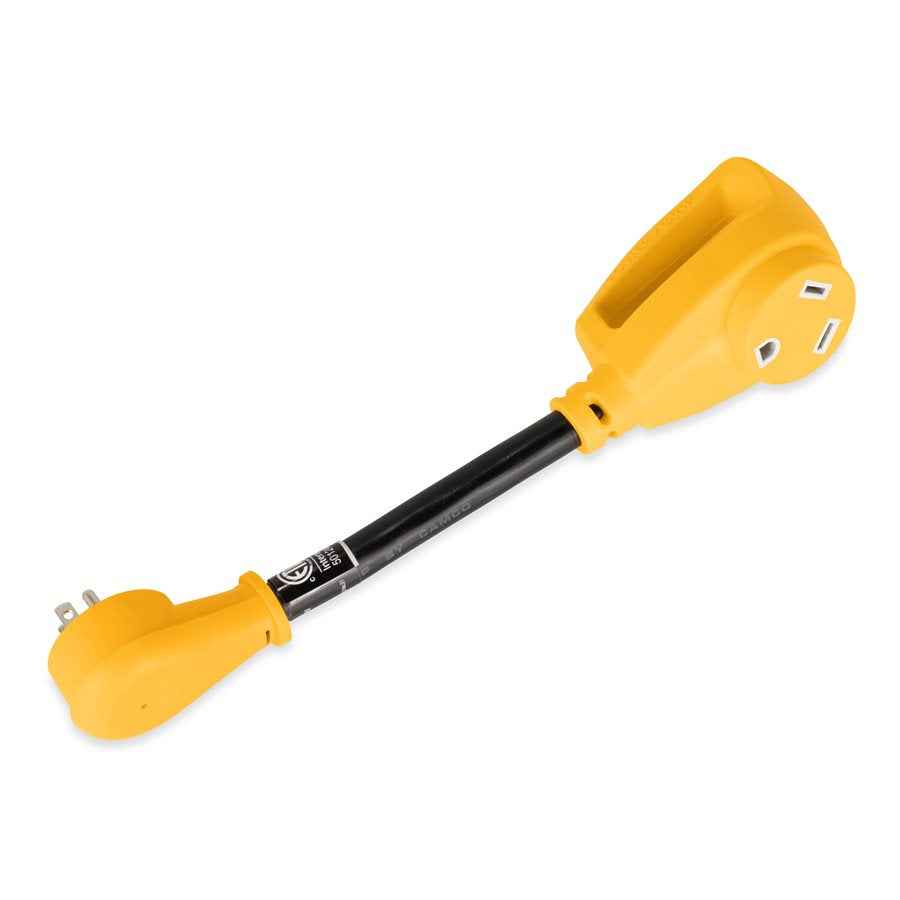 Camco 55165 PowerGrip 12-Inch 15A-to-30A RV Adapter Cord